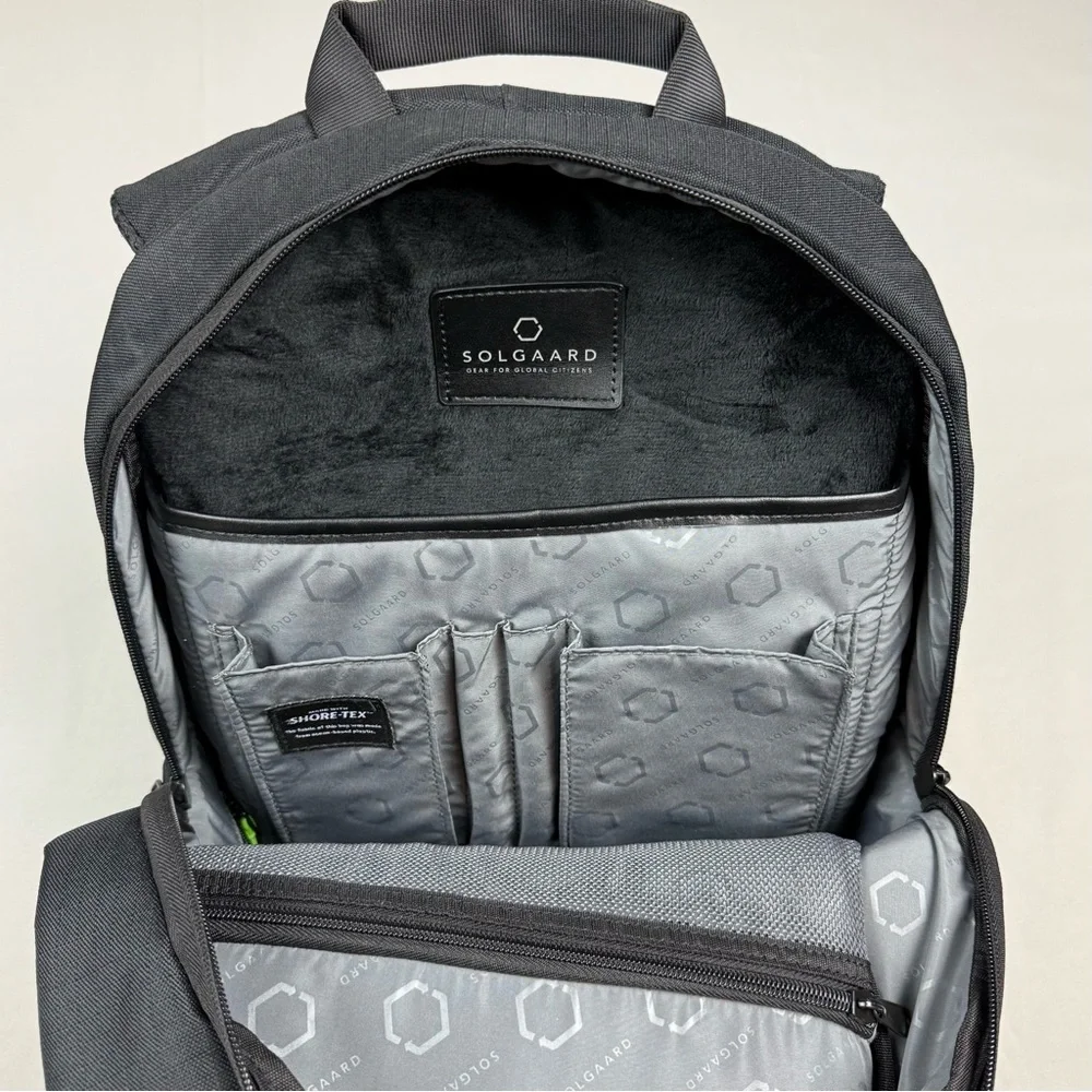Solgaard Shore Tex Day Pack Backpack Black Ripstop Lightweight Laptop Section